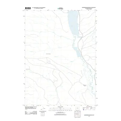 2012 Map of Kemmerer Reservoir, 2012 Print