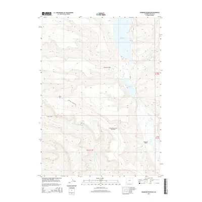 2015 Map of Kemmerer Reservoir, 2015 Print