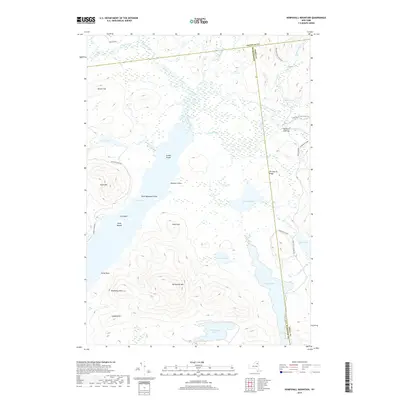 2019 Map of Kempshall Mountain, 2019 Print