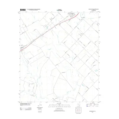 2013 Map of Kendleton, 2013 Print