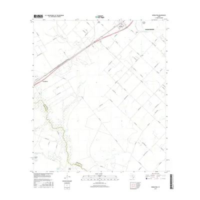 2016 Map of Kendleton, 2016 Print