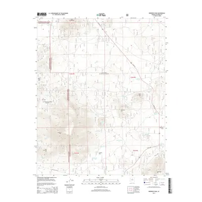 2014 Map of Kendrick Peak, 2014 Print