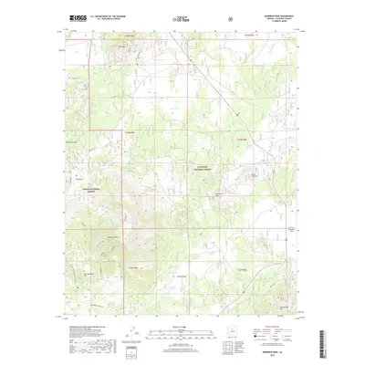 2018 Map of Kendrick Peak, 2018 Print