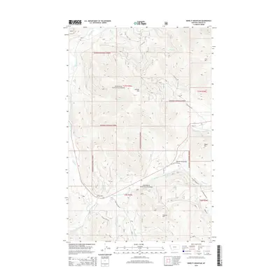 2014 Map of Kenelty Mountain, 2014 Print