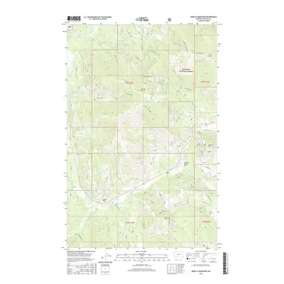 2017 Map of Kenelty Mountain, 2017 Print