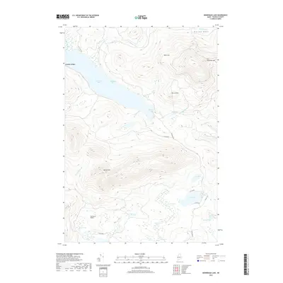 2018 Map of Kennebago Lake, 2018 Print