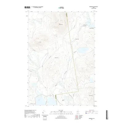 2018 Map of Kennebago, 2018 Print