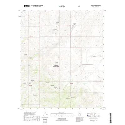 2018 Map of Kennedy Peak, 2018 Print