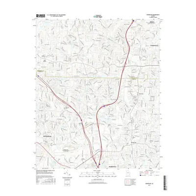 2017 Map of Kennesaw, 2017 Print