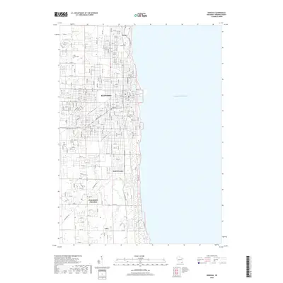 2018 Map of Kenosha, 2018 Print