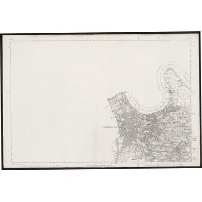 1867 Map of Kent I, 1872 Print