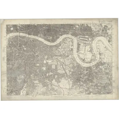 1867 Map of Kent I, 1872 Print