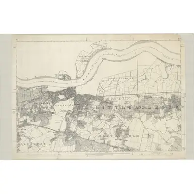 1863 Map of Kent II, 1870 Print