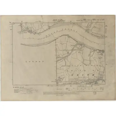 1907 Map of Kent II.NE, 1910 Print