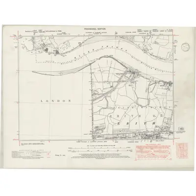 1938 Map of Kent II.NE, 1946 Print