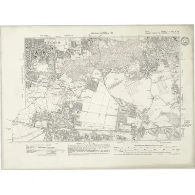 1931 Map of Kent II.SW & SE, 1935 Print