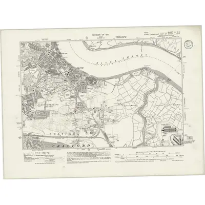 1931 Map of Kent III.SW, 1934 Print