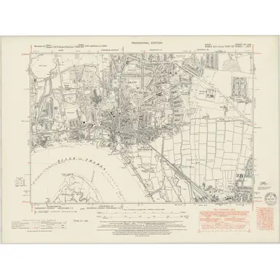 1947 Map of Kent IIIA.SW, 1950 Print