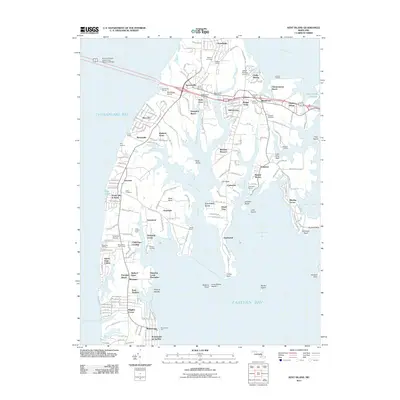2011 Map of Kent Island, 2011 Print