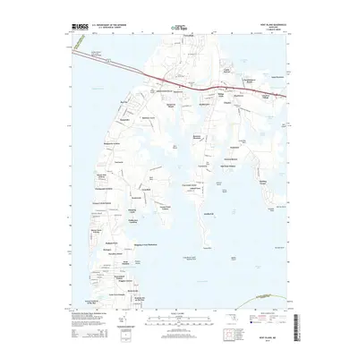 2014 Map of Kent Island, 2014 Print