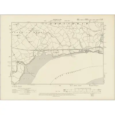 1907 Map of Kent IV.NW, 1910 Print