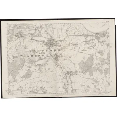 1863 Map of Kent IX, 1869 Print