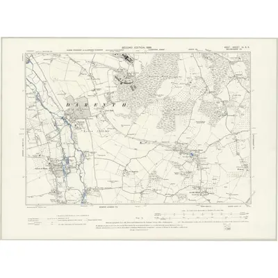 1895 Map of Kent IX.SE, 1898 Print