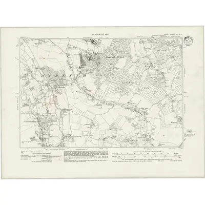 1932 Map of Kent IX.SE, 1933 Print