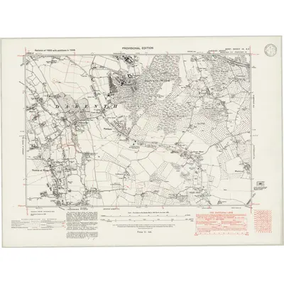 1938 Map of Kent IX.SE, 1946 Print