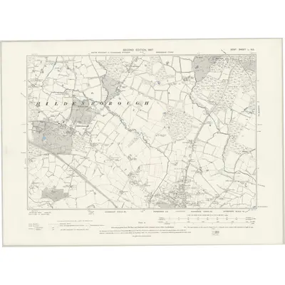 1895 Map of Kent L.NE, 1897 Print