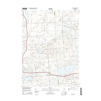 2014 Map of Kent Lake, 2014 Print