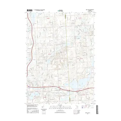 2017 Map of Kent Lake, 2017 Print