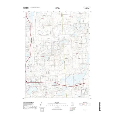 2019 Map of Kent Lake, 2019 Print