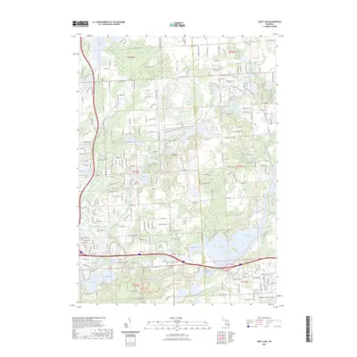 2023 Map of Kent Lake, 2023 Print