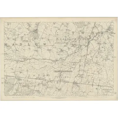 1868 Map of Kent LI, 1872 Print
