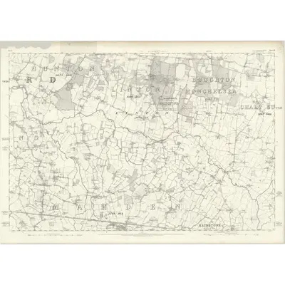 1868 Map of Kent LII, 1872 Print