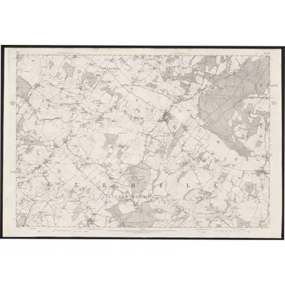 1871 Map of Kent LIV, 1876 Print