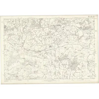 1869 Map of Kent LIX, 1872 Print