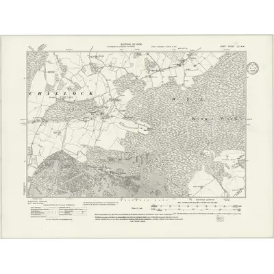 1906 Map of Kent LV.NW, 1935 Print