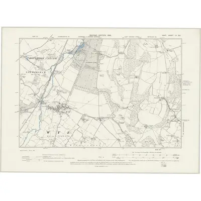 1896 Map of Kent LV.SE, 1898 Print