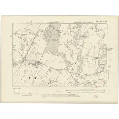 1906 Map of Kent LV.SE, 1908 Print