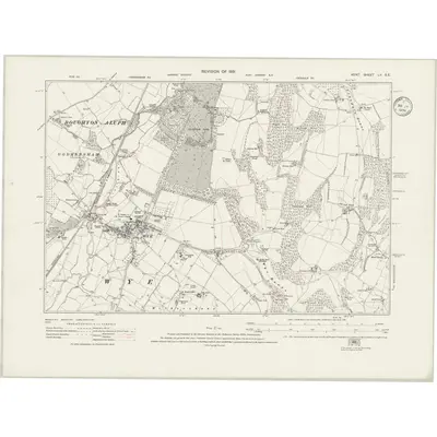 1931 Map of Kent LV.SE, 1934 Print