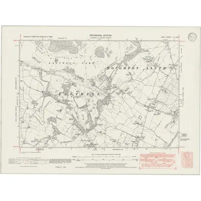 1938 Map of Kent LV.SW, 1946 Print