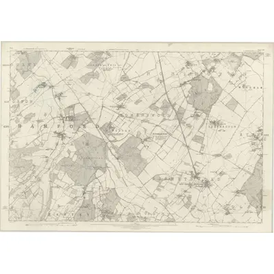 1872 Map of Kent LVII, 1876 Print