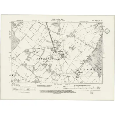 1906 Map of Kent LVII.SE, 1935 Print