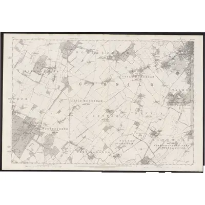 1871 Map of Kent LVIII, 1877 Print