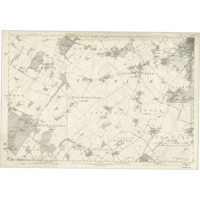 1871 Map of Kent LVIII, 1877 Print