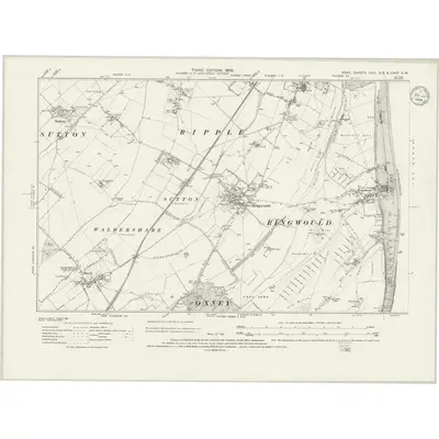 1905 Map of Kent LVIII.SE & LVIIIA.SW, 1934 Print