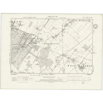 1905 Map of Kent LVIII.SW, 1935 Print