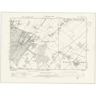 1905 Map of Kent LVIII.SW, 1939 Print